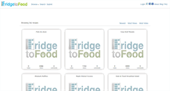 Desktop Screenshot of fridgetofood.com